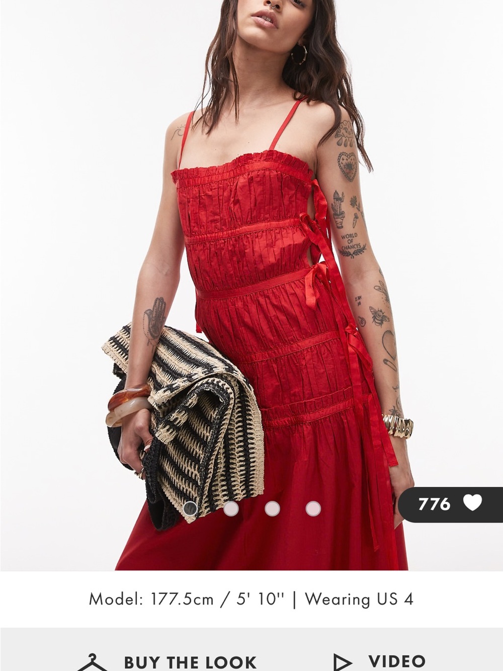 Topshop Red Dress